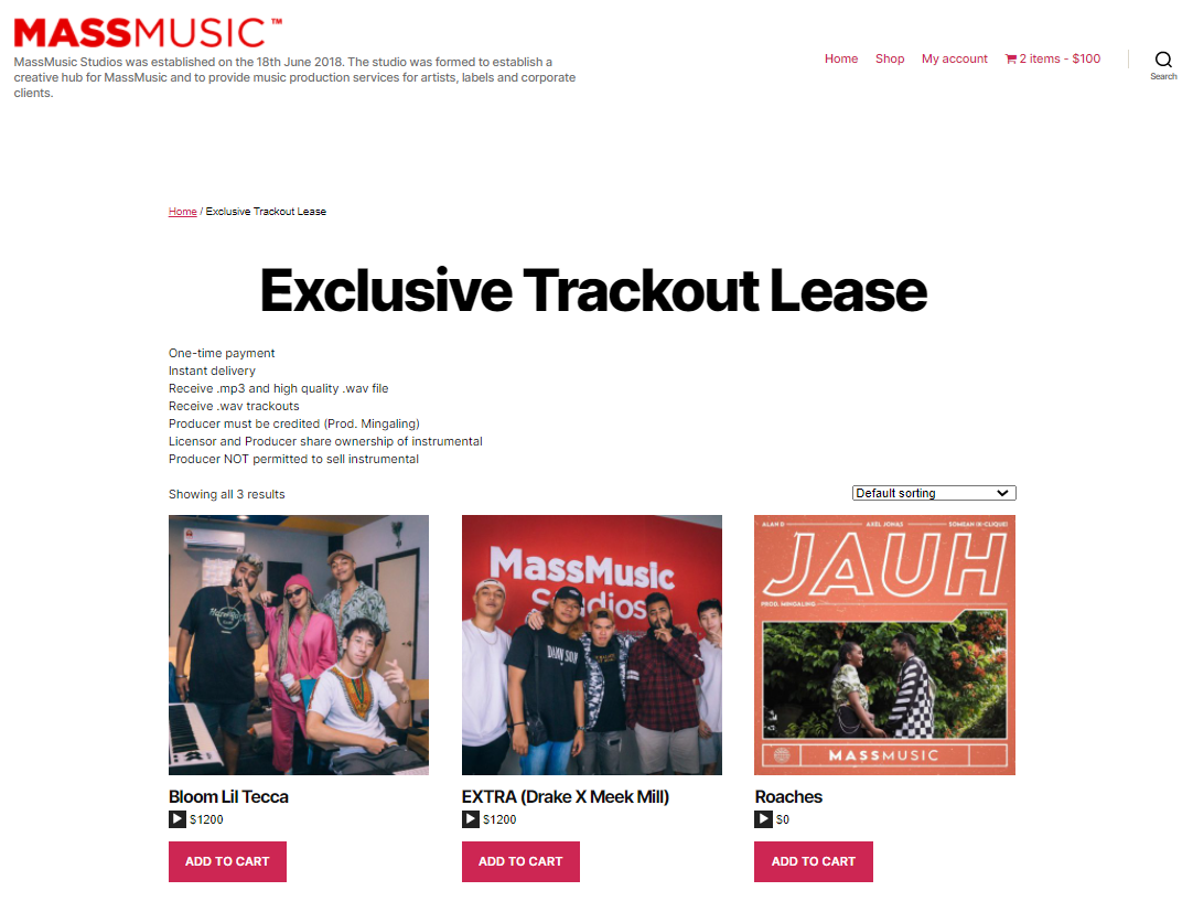 Mass Music Website
